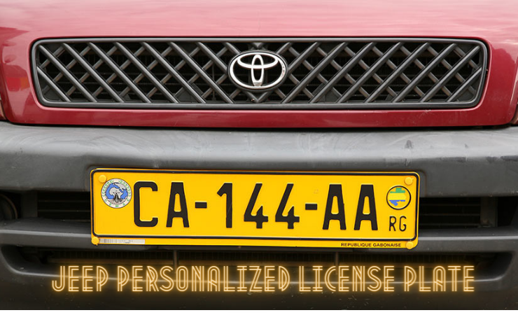 Jeep Personalized License Plate