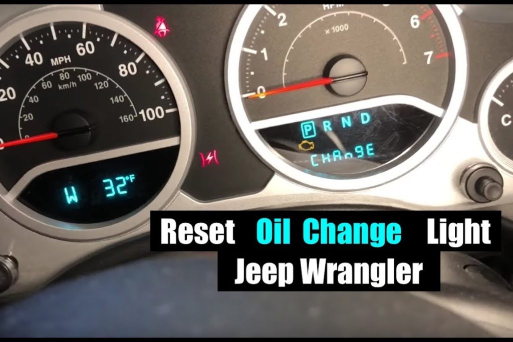 how to reset oil change required jeep wrangler