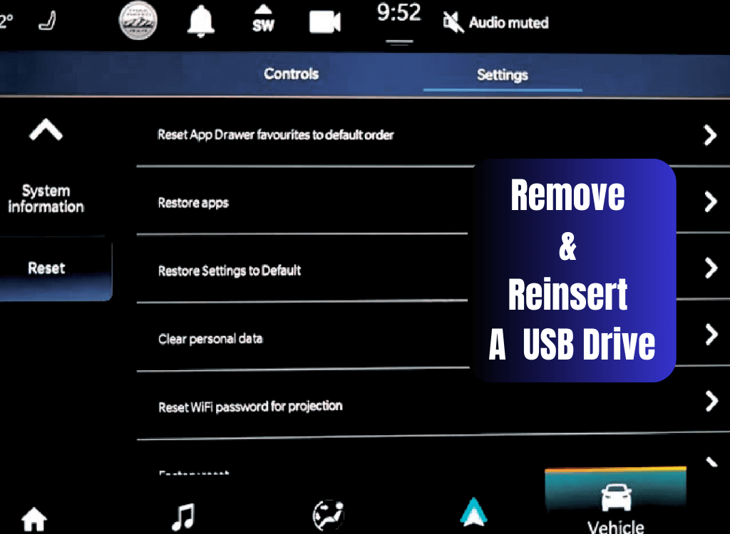 Remove and reinsert a USB drive