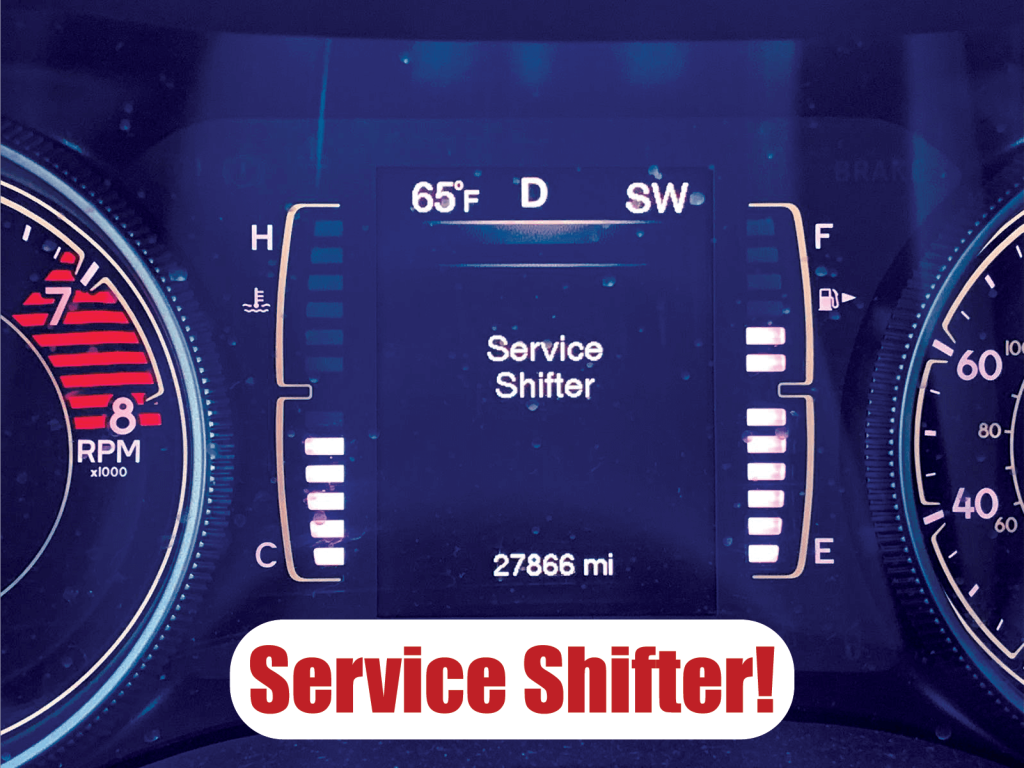 What does it mean by service shifter Jeep Cherokee?