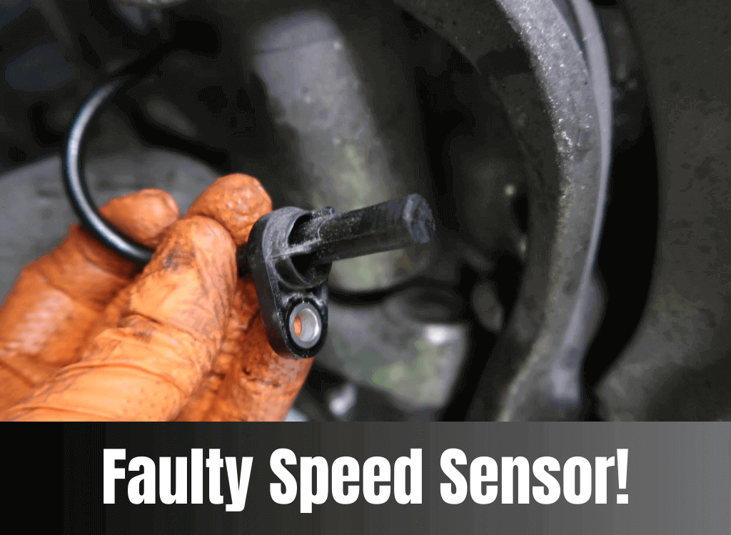 Faulty speed sensor!