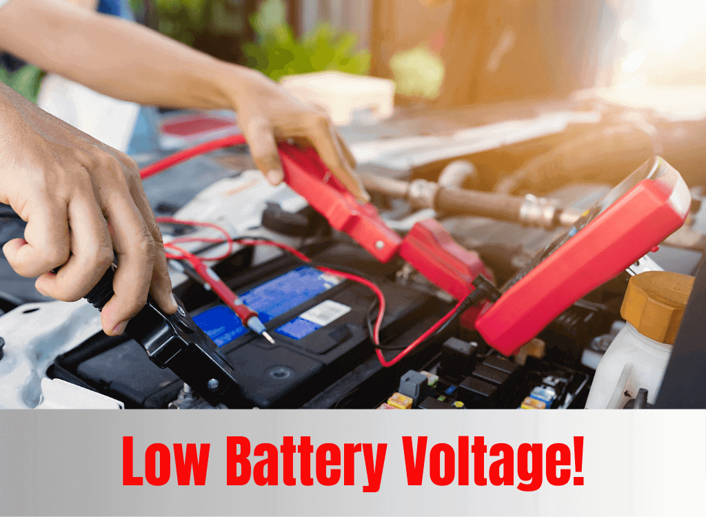 Low battery voltage causes abs light to come on!