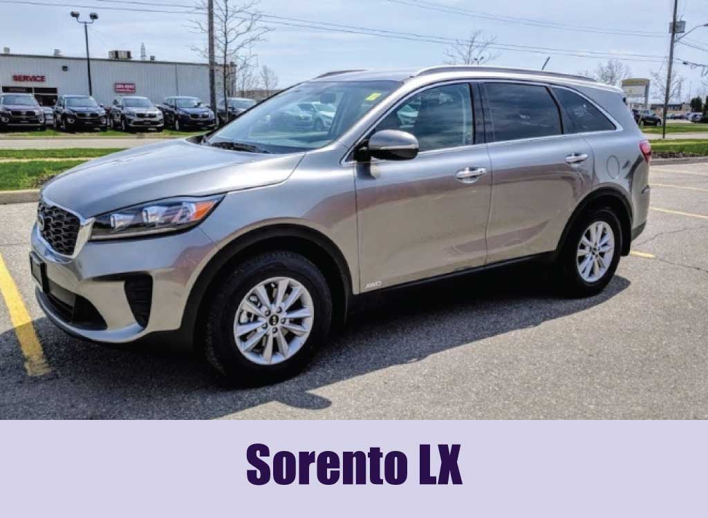 Different Kia Sorento Model: Sorento LX