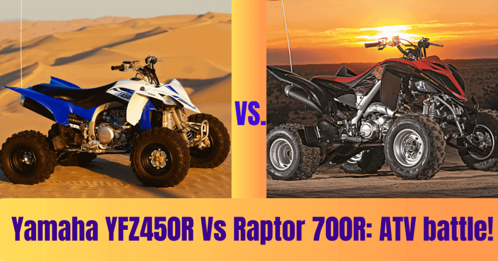 Yamaha YFZ450R Vs Raptor 700R ATV battle