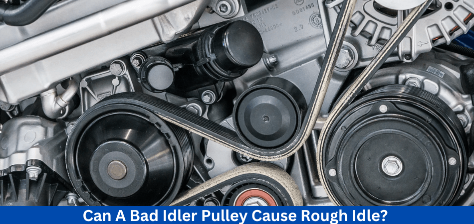 Can a bad idler pulley cause rough idle
